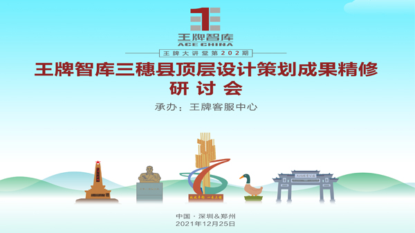【第202期】王牌智庫(kù)三穗縣頂層設(shè)計(jì)策劃成果精修研討會(huì)