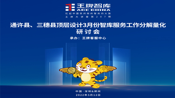 【第207期】王牌智庫通許縣、三穗縣頂層設(shè)計(jì)3月份智庫服務(wù)工作分解量化研討會(huì)