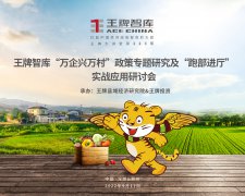 【第223期】王牌智庫＂萬企興萬村＂政策專題研究及＂跑部進廳＂實戰應用研討會