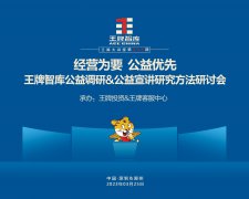 【第234期】經營為要 公益優先——王牌智庫公益調研&公益宣講研究方案研討會