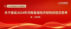 關于激發2024年河南縣域經濟韌性的招式思考