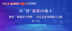 擦亮“豫酒金字招牌”，堅定走好豫酒振興之路| 因“鏈”施策28條④